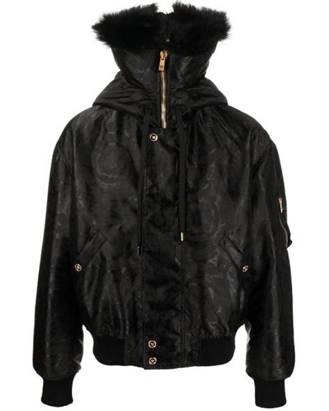 versace collection snake shearling coat|versace jackets for men.